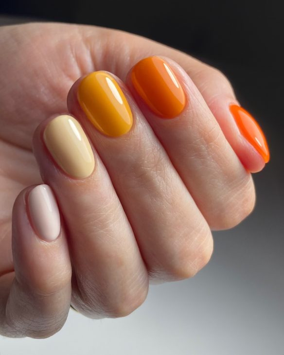 20 Stunning Orange Fall Nail Ideas for 2024: Embrace the Season with Vibrant Designs