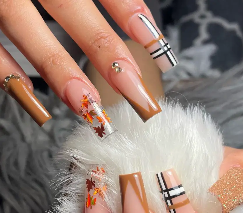 21 Ideas Fall Plaid Nails: A Cozy and Chic Trend for the Season