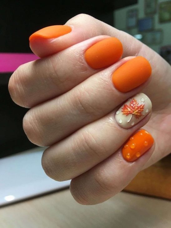 20 Ideas Fall Leaf Nail Designs: Embrace the Autumn Vibes