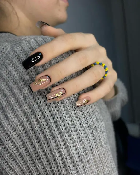 Black Fall Nails: Chic and Timeless Manicure 20 Ideas