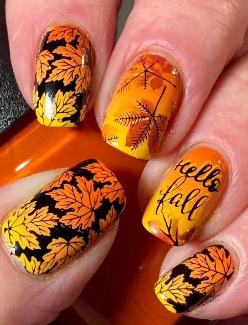 21 Ideas Fall Acrylic Nails: Embrace Autumn with Style