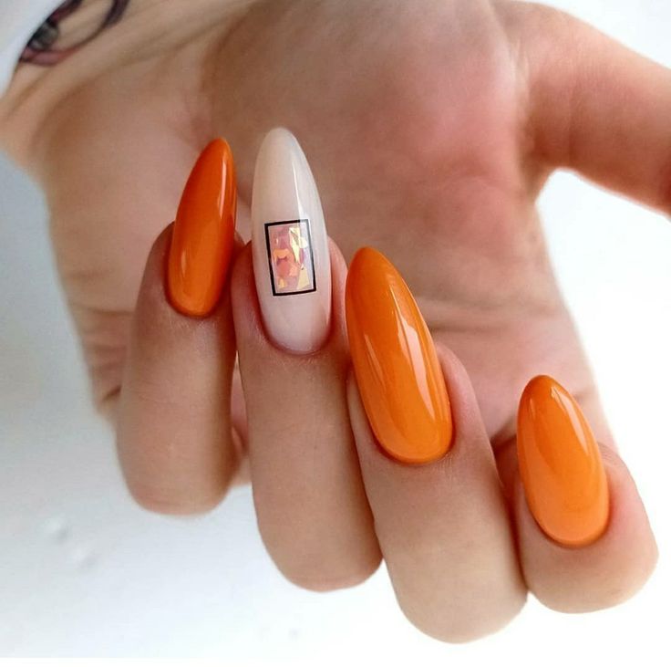 20 Stunning Orange Fall Nail Ideas for 2024: Embrace the Season with Vibrant Designs