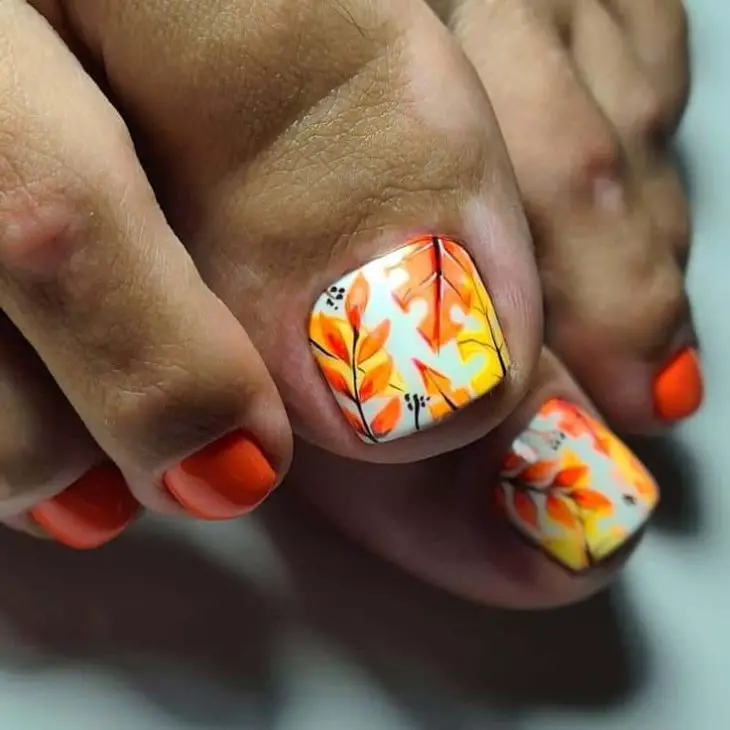 20 Gorgeous Fall Toe Nail Colors for 2024: Autumn Pedicure Ideas