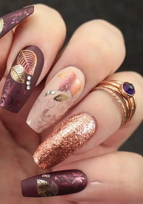 21 Ideas Fall Acrylic Nails: Embrace Autumn with Style