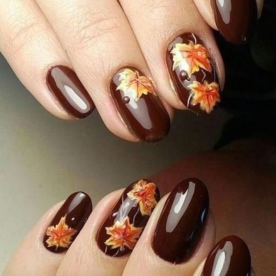 20 Ideas Fall Leaf Nail Designs: Embrace the Autumn Vibes