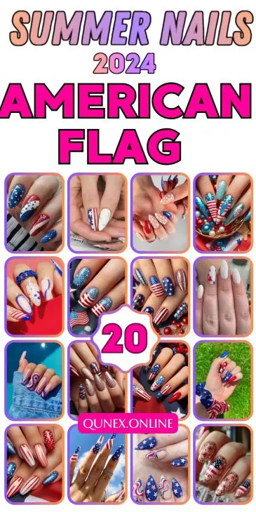 20 Stunning American Flag Nail Designs for 2024: Simple, Acrylic, French Tips