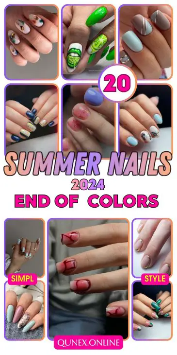 Top 20 End of Summer Nail Colors 2024: Best Ideas, Trends & Designs for Gel, Dip, Acrylic