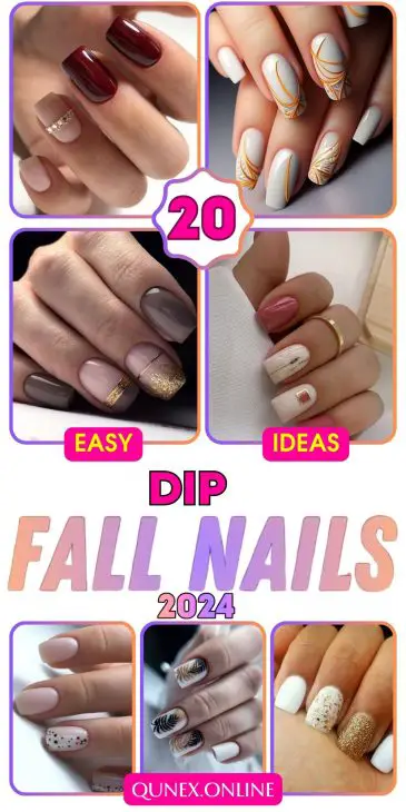 20 Ideas Fall Dip Nails: Stunning Ideas for the Season