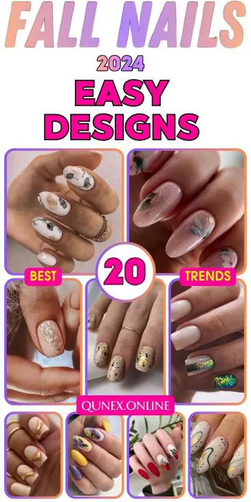 20 Easy Fall Nail Designs for 2024: Simple and Cute Ideas for Short Nails