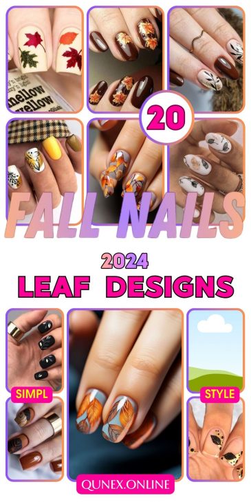 20 Ideas Fall Leaf Nail Designs: Embrace the Autumn Vibes