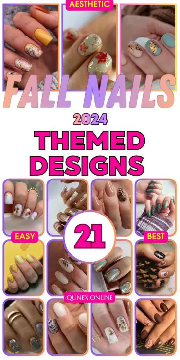 21 Ideas Fall Themed Nails: Embrace Autumn with Stunning Designs