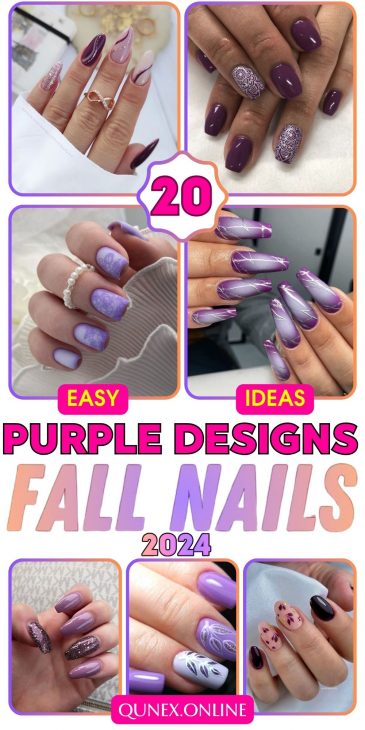 Purple Fall Nails: The Ultimate Guide to Stunning Manicures 20 Ideas