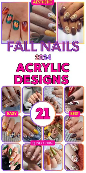 21 Ideas Fall Acrylic Nails: Embrace Autumn with Style