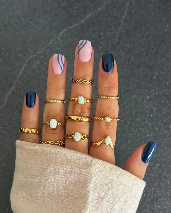 Navy Blue Fall Nails: Stunning Designs for the Season