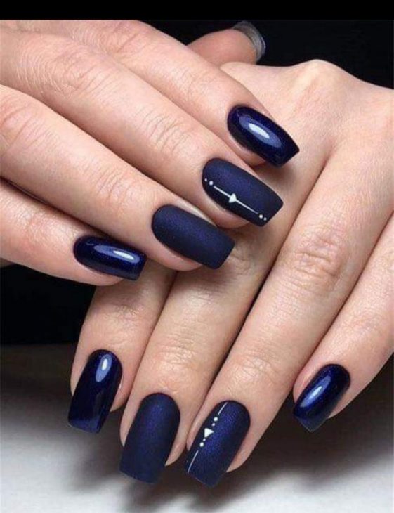 Fall Blue Nails: Stunning Designs for the Season