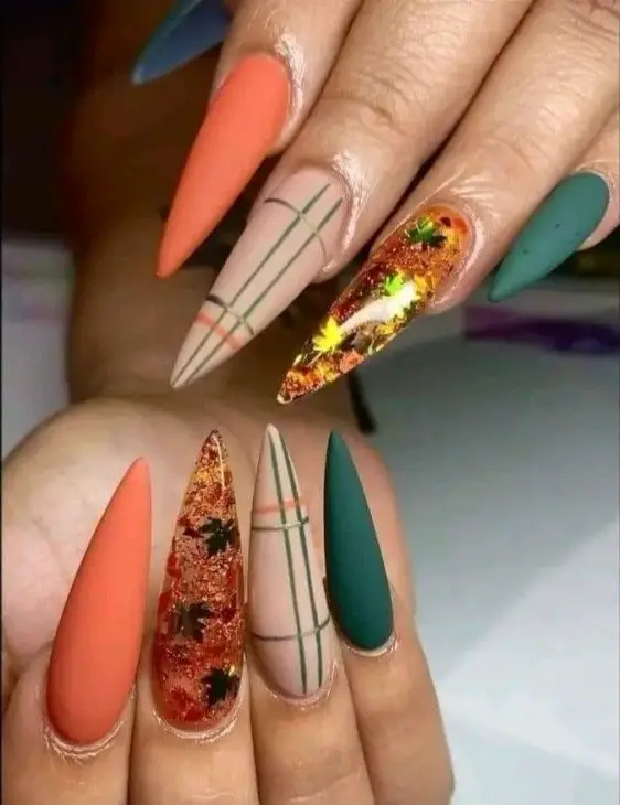 20 Fall Birthday Nail Ideas: Almond, Square, Acrylic, and Short Designs