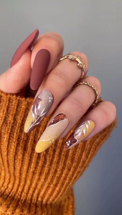 20 Autumn Nail Ideas 2024: Fall Nail Designs, Easy Fall Nail Ideas for Short Nails