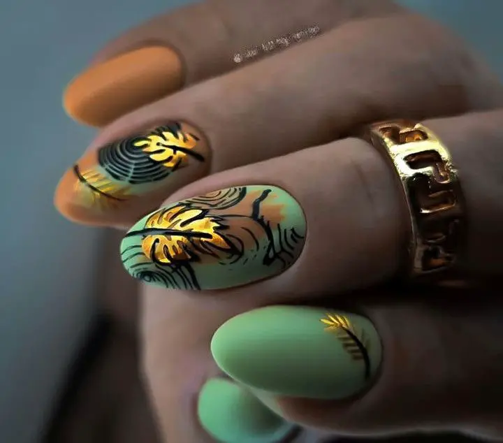 Fall Tree Nail Art Ideas for 2024: Embrace Autumn with Simple and Festive Designs