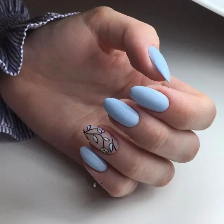 Blue Fall Nails 2024: Captivating Styles for the Season