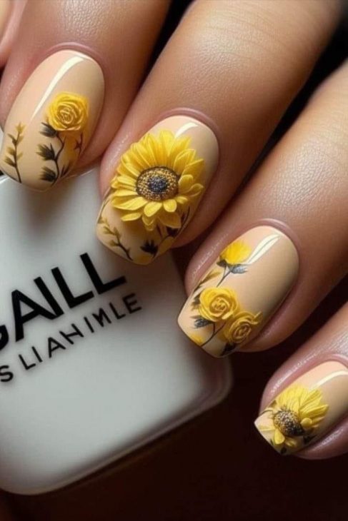 Fall Sunflower Nails: A Guide to Stunning Autumn Designs