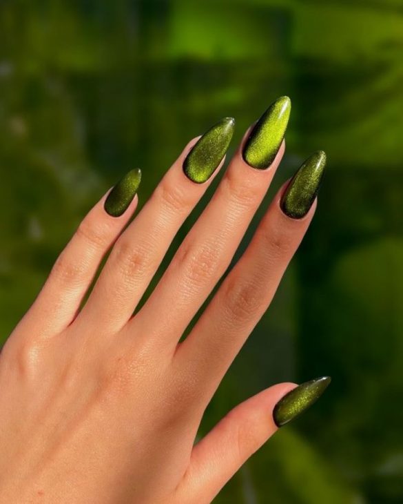 Fall Cat Eye Nails: Captivating Designs for the Season