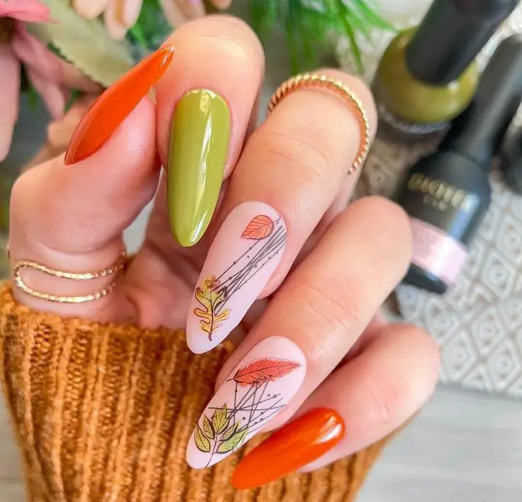 Fall Tree Nail Art Ideas for 2024: Embrace Autumn with Simple and Festive Designs