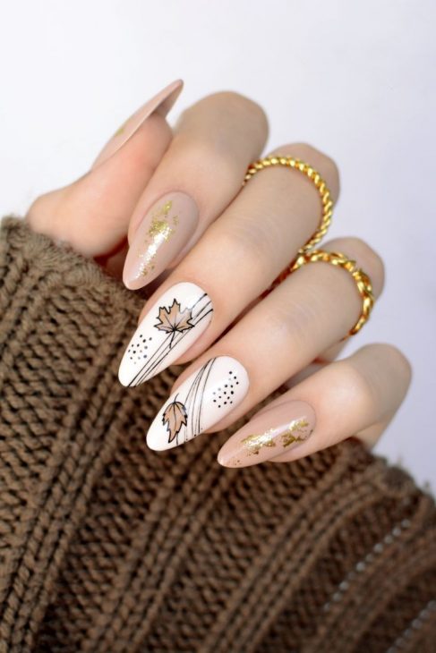 20 Stunning Fall Leaf Nail Designs for 2024: Embrace Autumn with Style