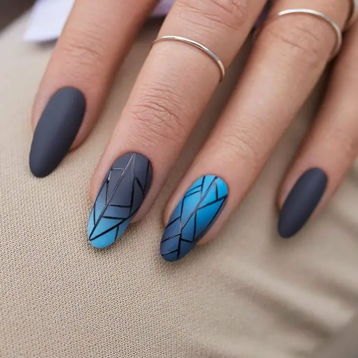 Blue Fall Nails 2024: Captivating Styles for the Season