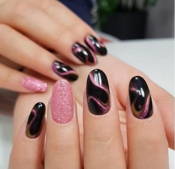 Fall Cat Eye Nails: Captivating Designs for the Season