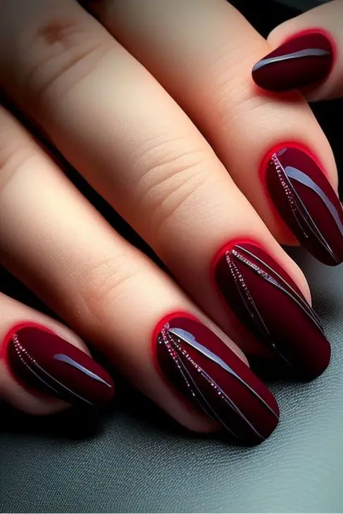 20 Stunning Burgundy Fall Nails Ideas for 2024: Embrace Autumn Elegance