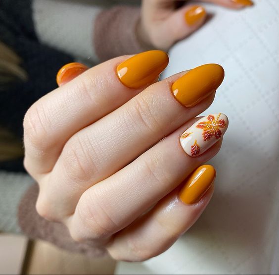 20 Unique Fall Leaves Nail Art Designs for 2024