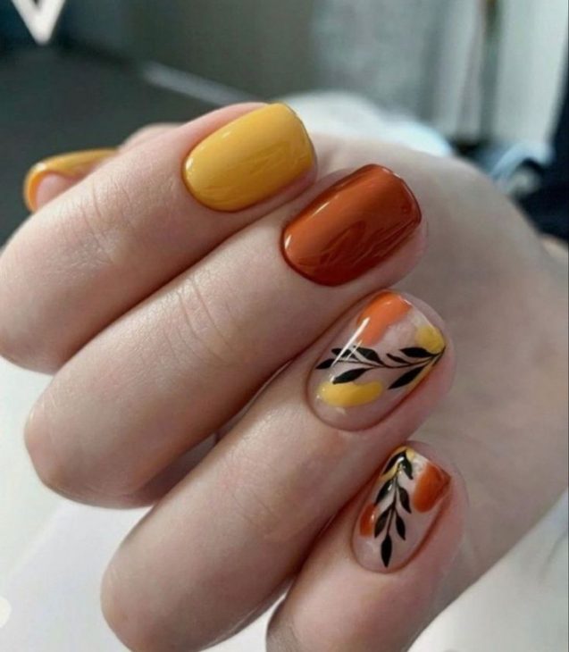 20 Stunning Fall Leaf Nail Designs for 2024: Embrace Autumn with Style