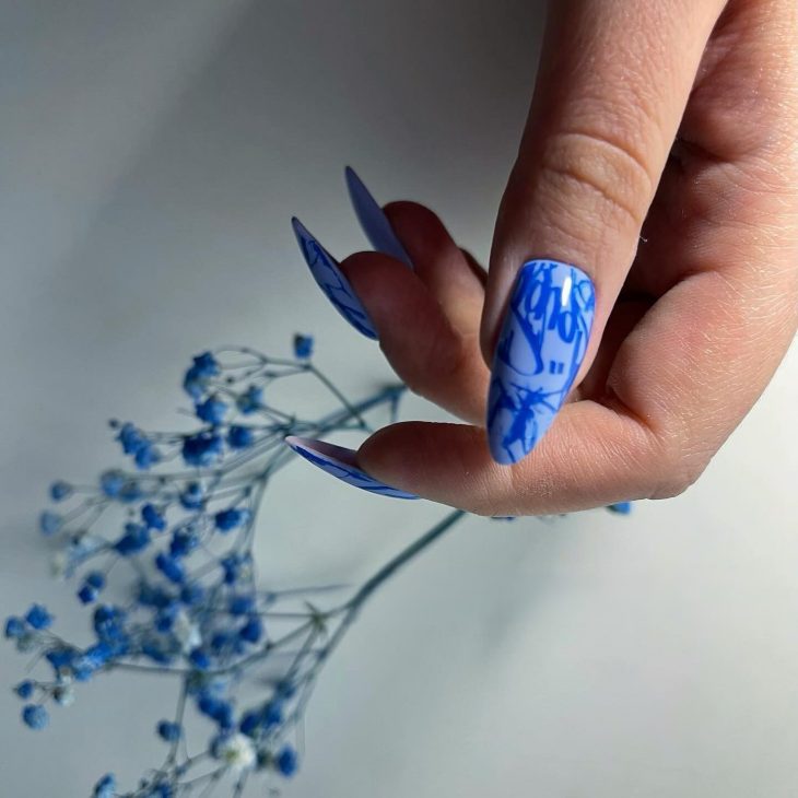 Fall Blue Nails: Stunning Designs for the Season