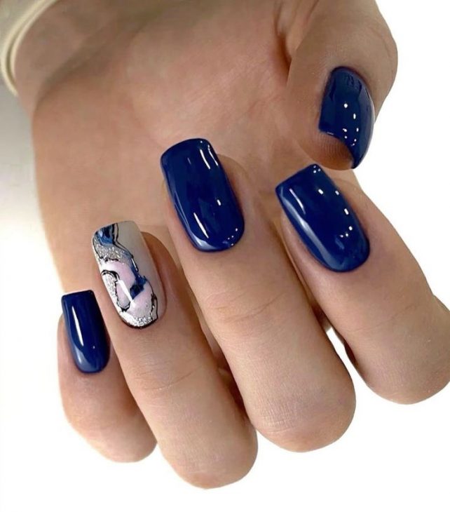 Fall Blue Nails: Stunning Designs for the Season