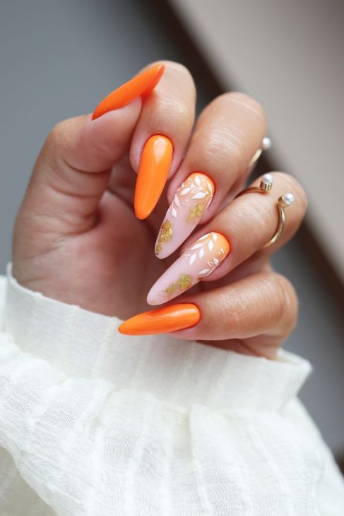 20 Stunning Fall Nails Almond Shape Ideas for 2024: Designs, Short, Long, and French Tips