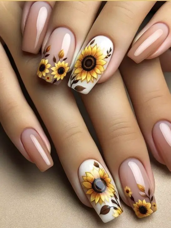 Fall Sunflower Nails: A Guide to Stunning Autumn Designs