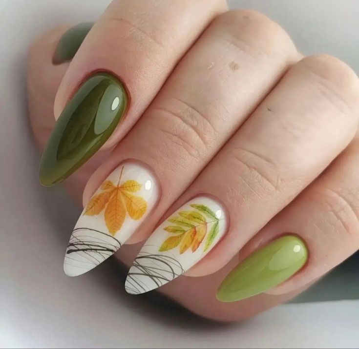 20 Unique Fall Leaves Nail Art Designs for 2024