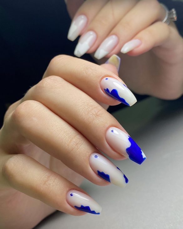 Fall Blue Nails: Stunning Designs for the Season