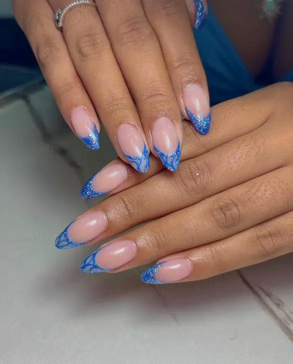 Blue Fall Nails 2024: Captivating Styles for the Season