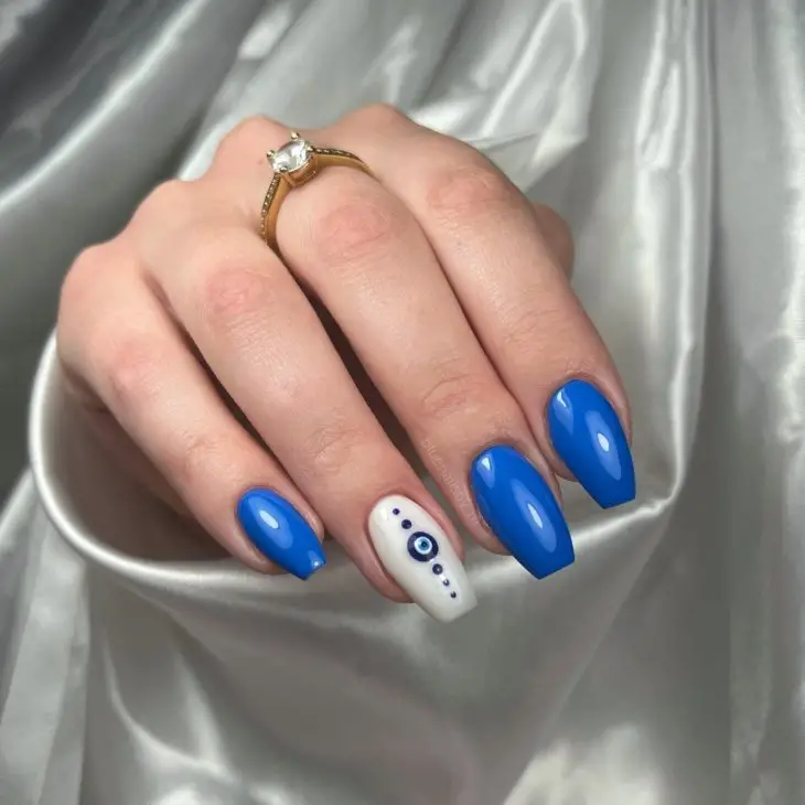 Blue Fall Nails 2024: Captivating Styles for the Season