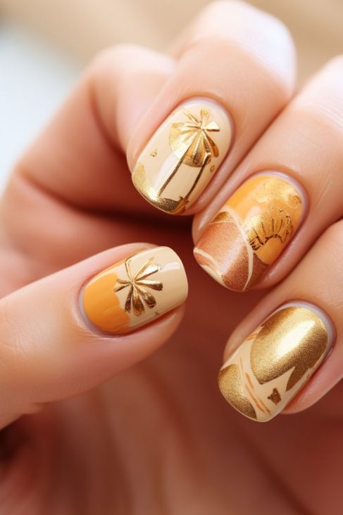 Fall Beach Nails: The Perfect Blend of Autumn and Ocean