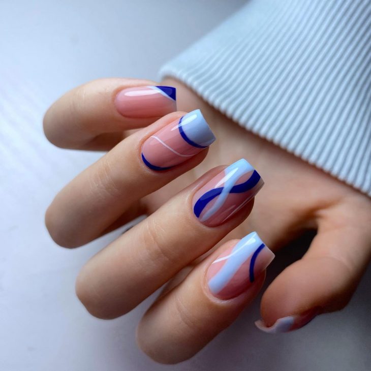 Fall Blue Nails: Stunning Designs for the Season