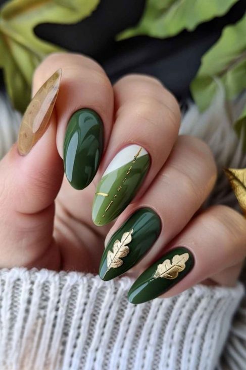 20 Stunning Fall Leaf Nail Designs for 2024: Embrace Autumn with Style