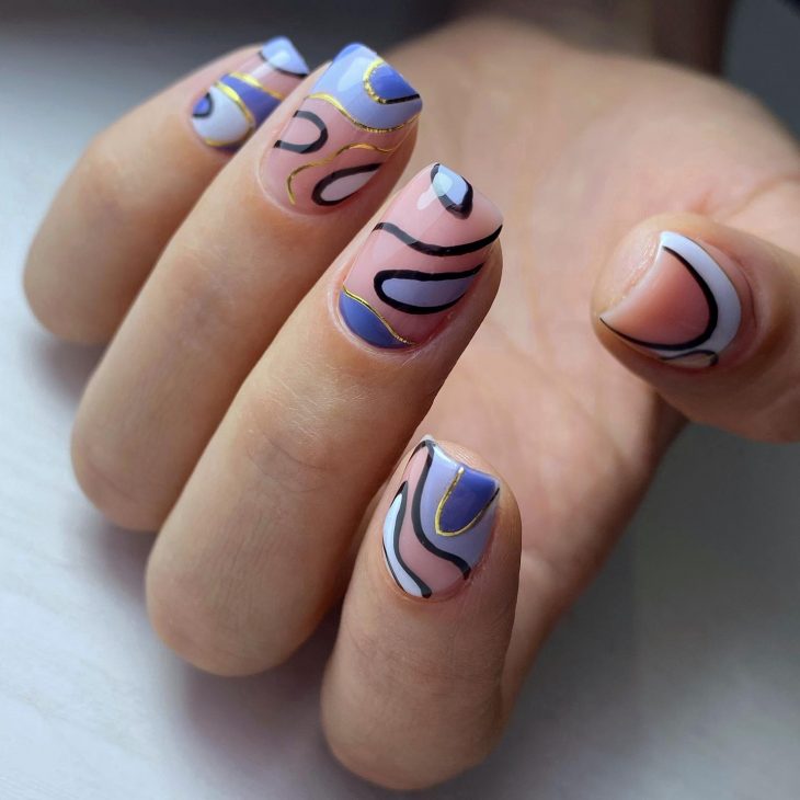 Fall Blue Nails: Stunning Designs for the Season