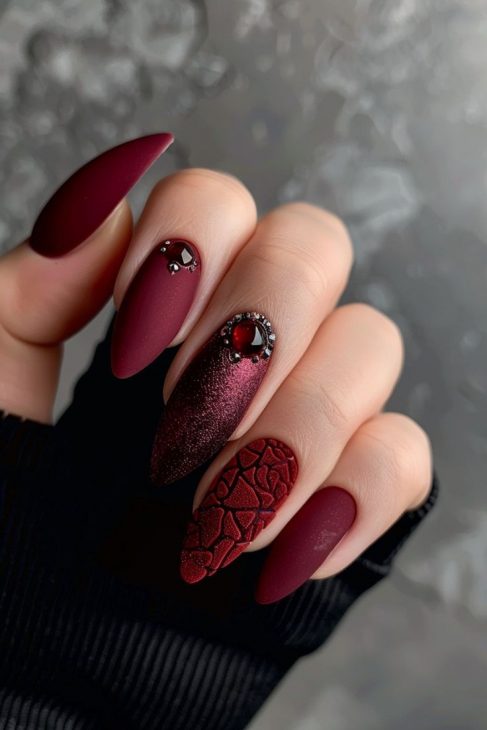 20 Stunning Burgundy Fall Nails Ideas for 2024: Embrace Autumn Elegance