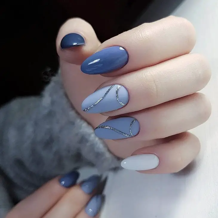 Blue Fall Nails 2024: Captivating Styles for the Season