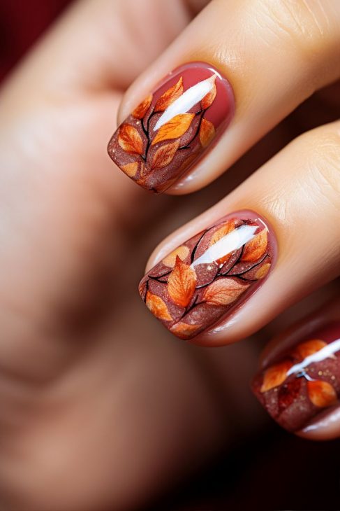 Fall Leaf Nail Art: Embrace the Season with Stunning Designs