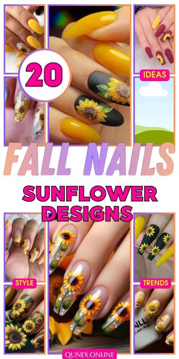 Fall Sunflower Nails: A Guide to Stunning Autumn Designs