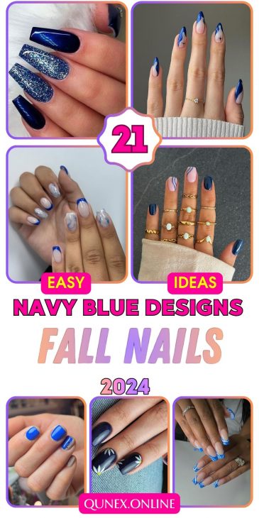 Navy Blue Fall Nails: Stunning Designs for the Season