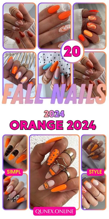 Orange Fall Nails 2024: Bold Ideas for the Season